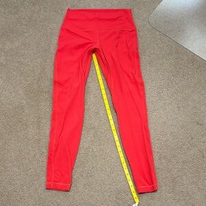 Lululemon Bright Red Leggings